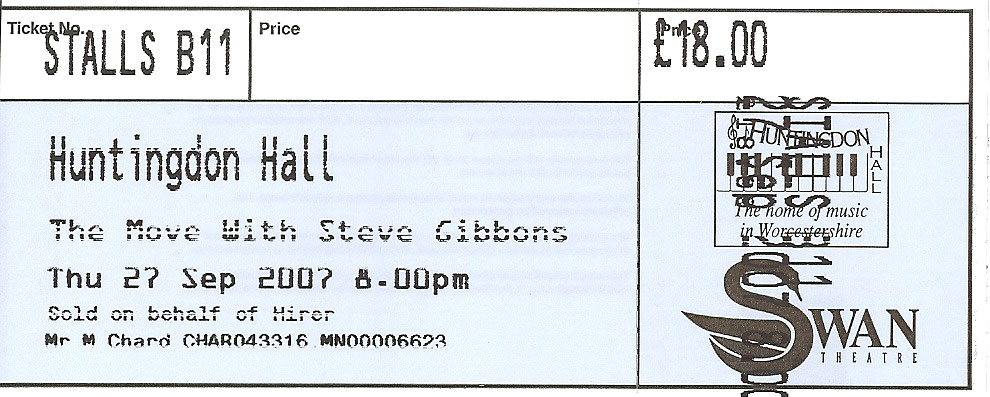 THE MOVE Ticket